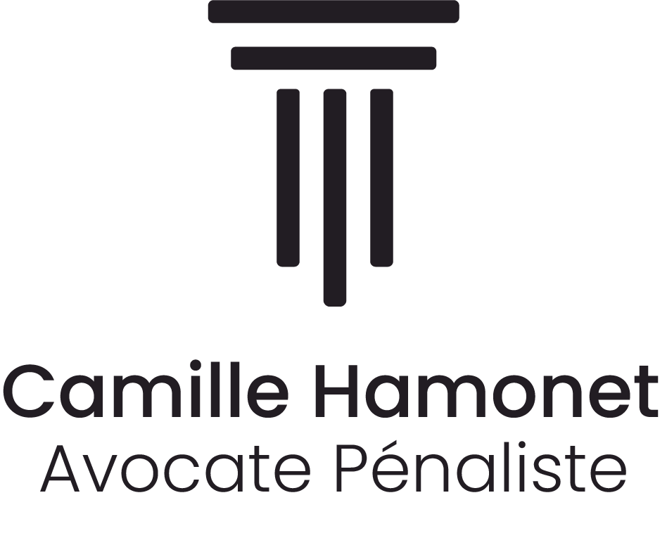 Logo Camille Hamonet Avocate Pénaliste vertical